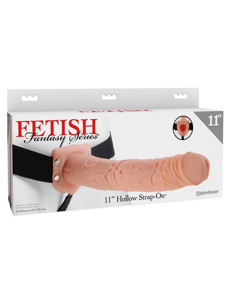 Fetish Fantasy 11 Inch Hollow Strap On Flesh