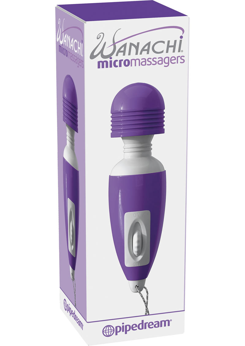 Llavero con micromasajeador Wanachi morado de 2,5 pulgadas