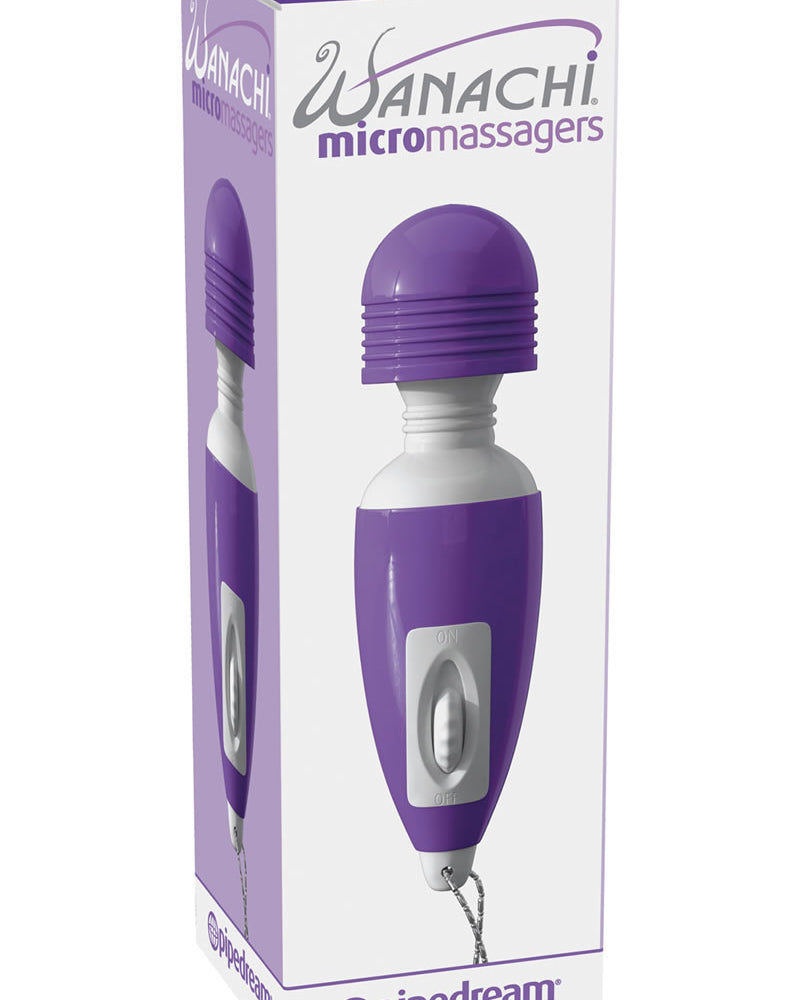 Llavero con micromasajeador Wanachi morado de 2,5 pulgadas