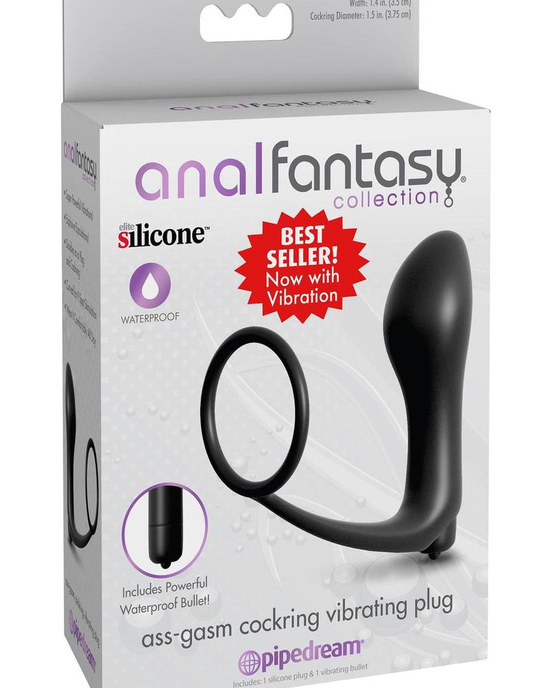 Anal Fantasy Collection Ass Gasm Cockring Vibrating Plug
