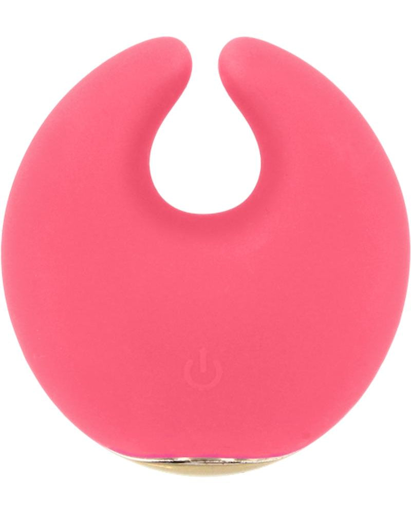 Estimulador de clítoris de silicona recargable Rianne S Moon resistente al agua color rosa coral
