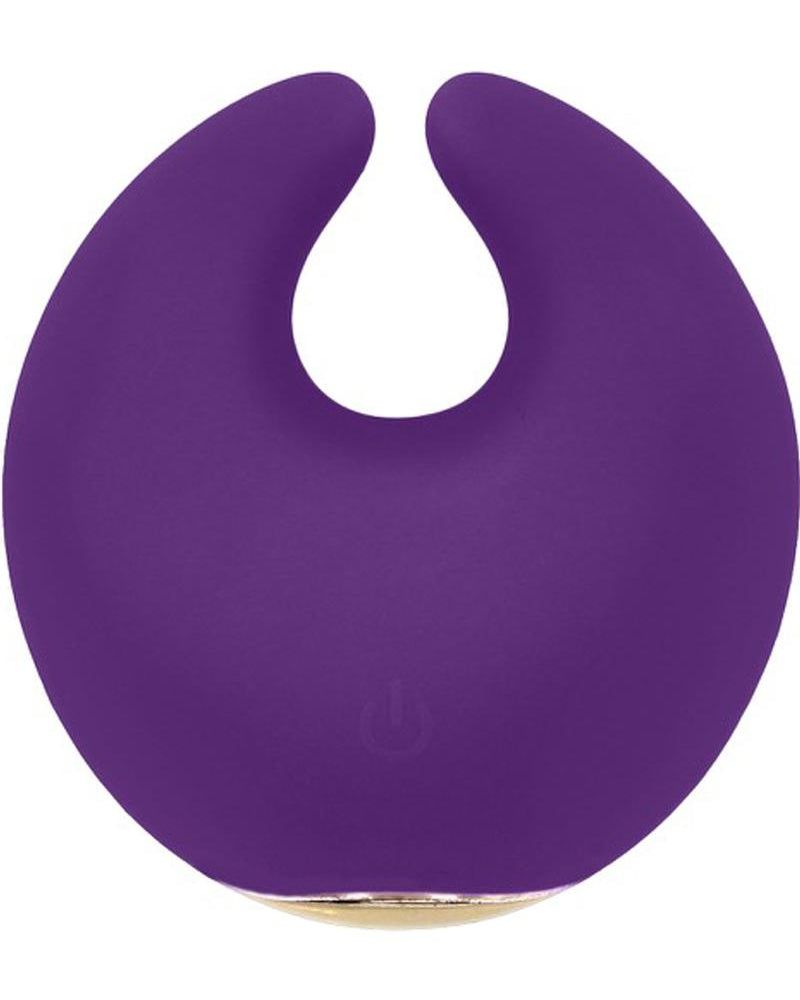 Estimulador de clítoris de silicona recargable Rianne S Moon resistente al agua morado