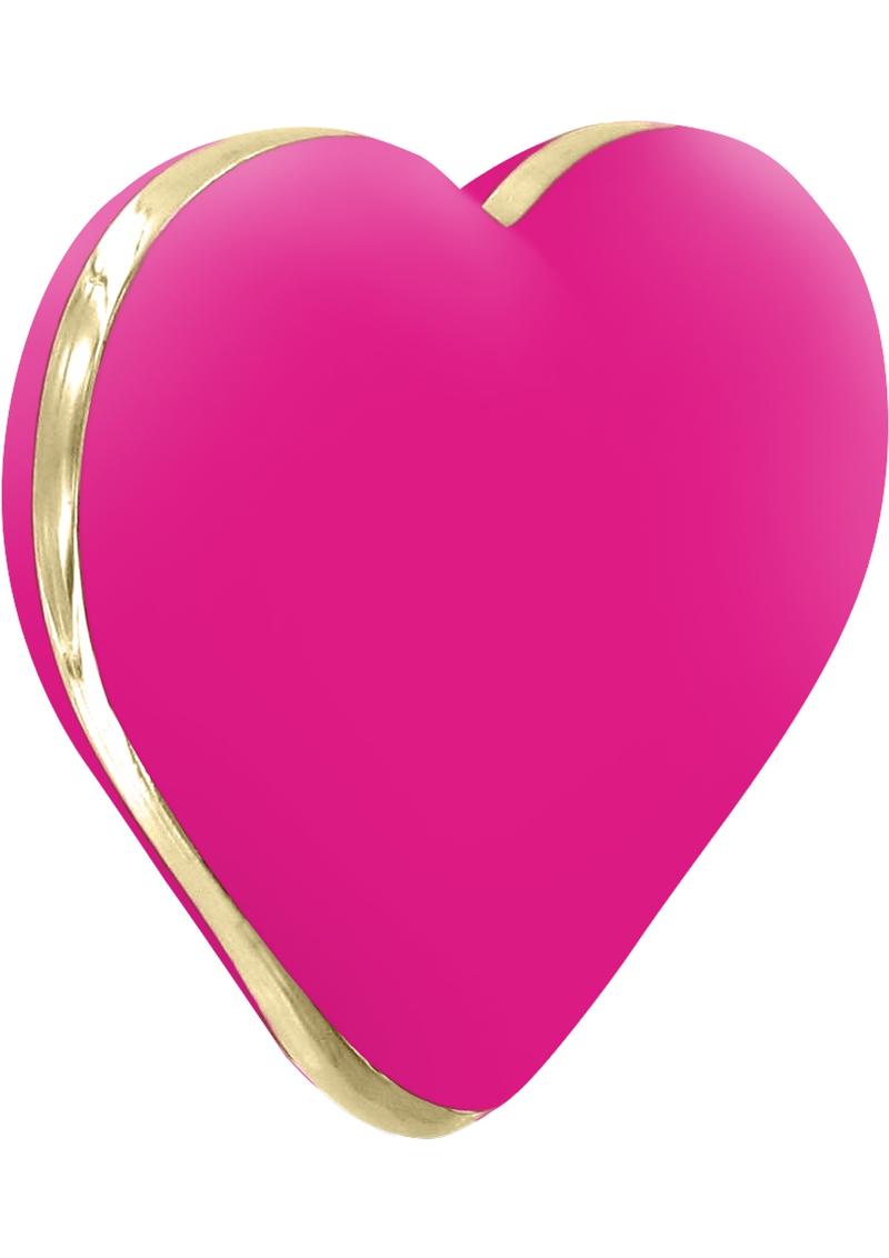 Rianne S USB Rechargeable Silicone Heart Vibe Rose