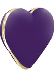 Rianne S USB Rechargeable Silicone Heart Vibe Deep Purple