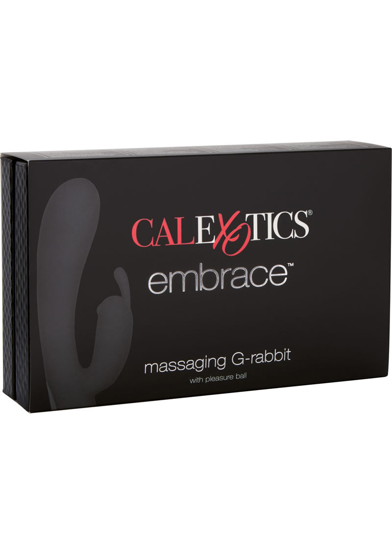 Embrace Massaging G Rabbit With Pleasure Ball Silicone Rechargeable Vibe Waterproof Pink 5.5 Inch