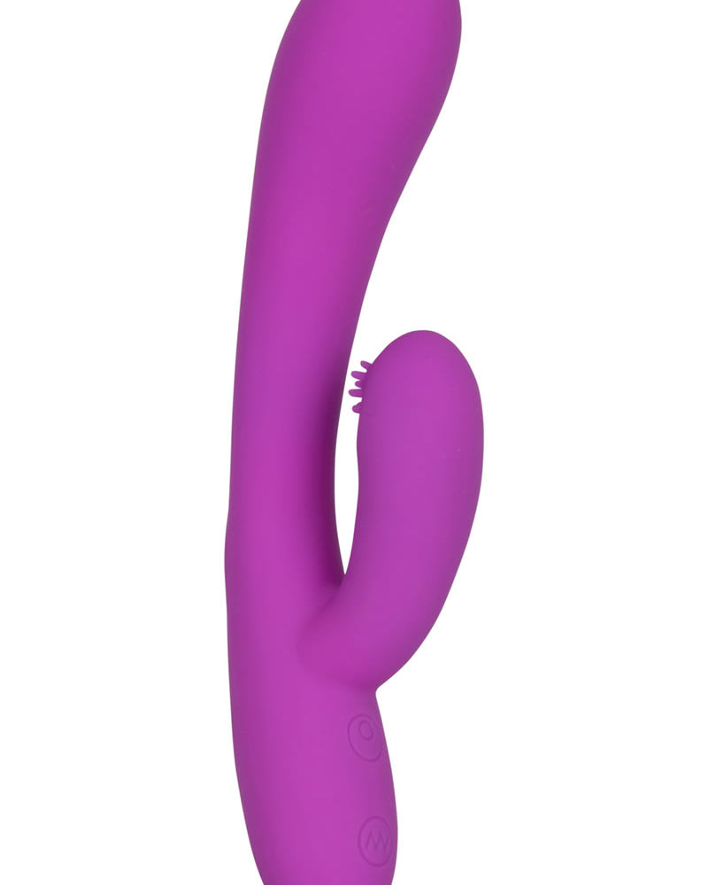 Embrace Silicone Massaging G Tickler USB Rechargeable Waterproof Purple 5.25 Inch