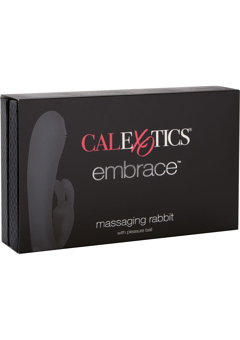 Embrace - Conejo masajeador de silicona G, recargable por USB, resistente al agua, morado, 5 pulgadas
