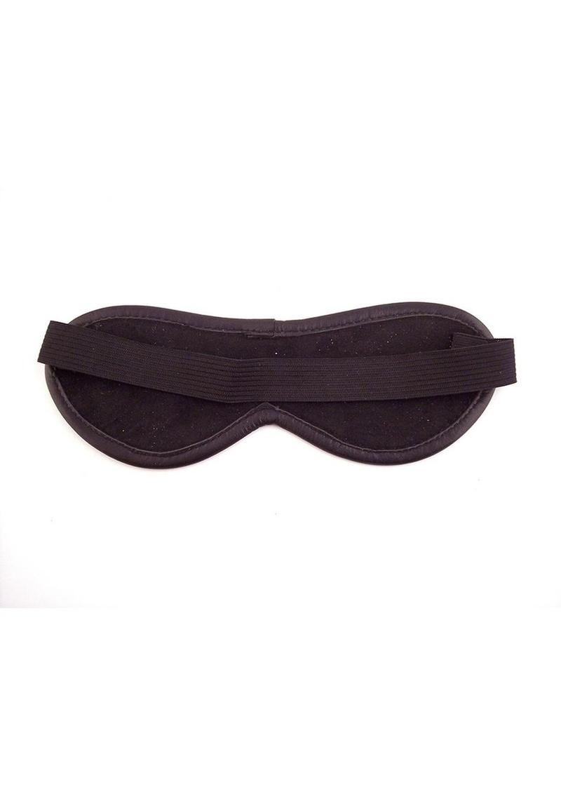 Rouge Leather Blindfold Eye Mask Red