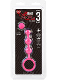 Hustler Silicone Anal Beads 3 Balls Pink 5.5 Inch