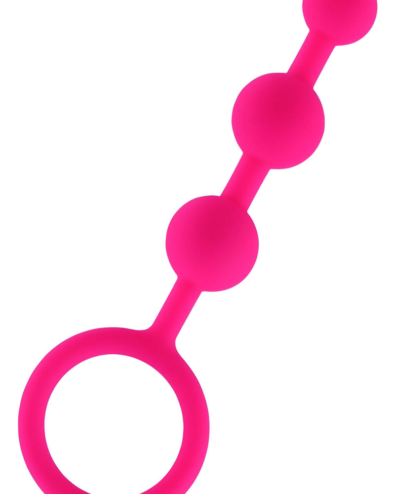 Hustler Silicone Anal Beads 3 Balls Pink 5.5 Inch