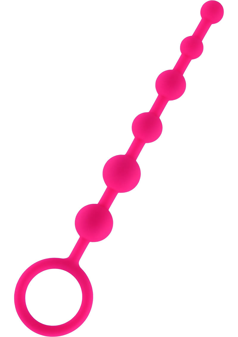 Hustler Silicone Anal Beads 6 Balls Pink 8.25 Inch