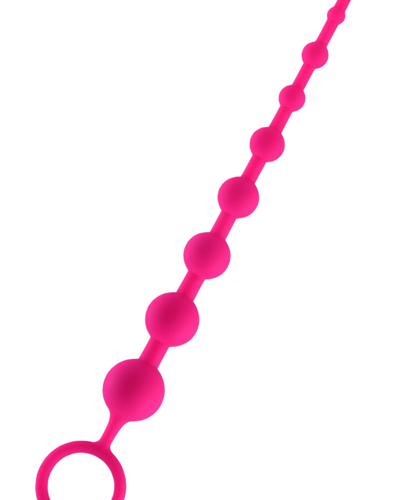 Hustler Silicone Anal Beads 9 Balls Pink 12 Inch