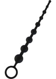 Hustler Silicone Anal Beads 9 Balls Black 12 Inch