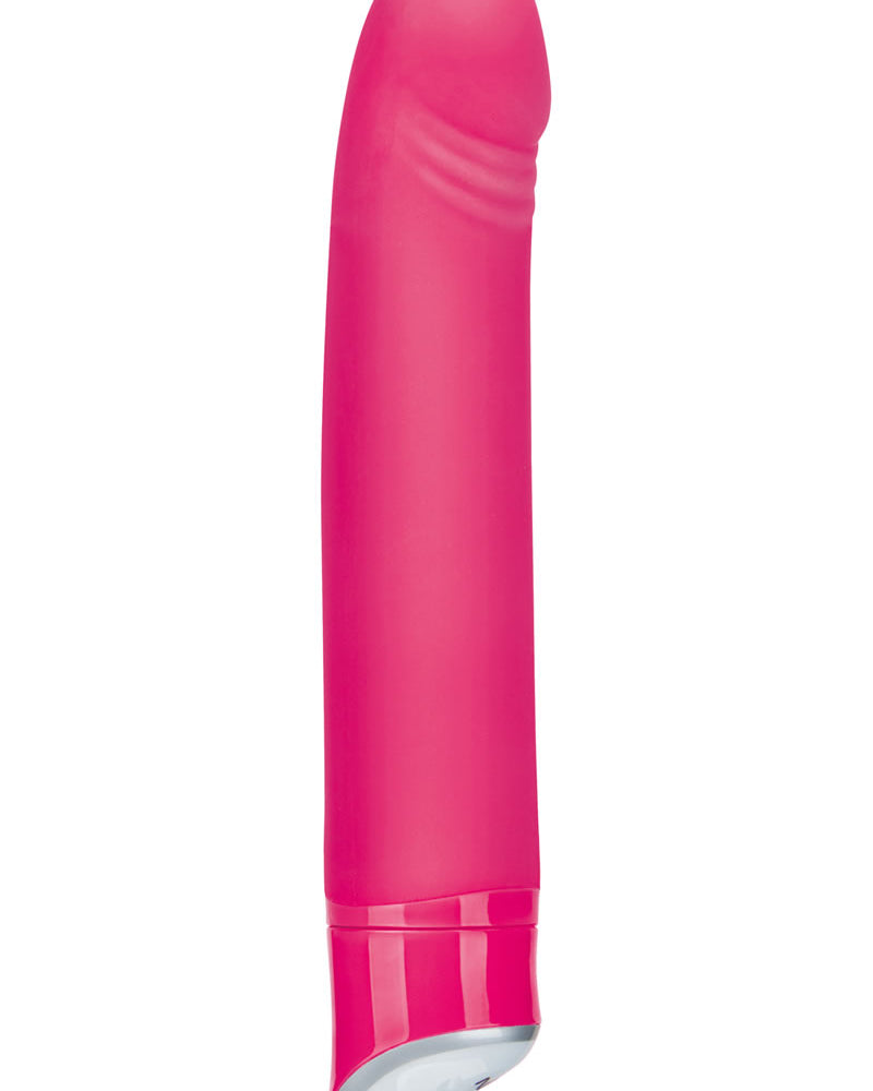 Vibrador realista de silicona Hustler, resistente al agua, color rosa, 7 pulgadas