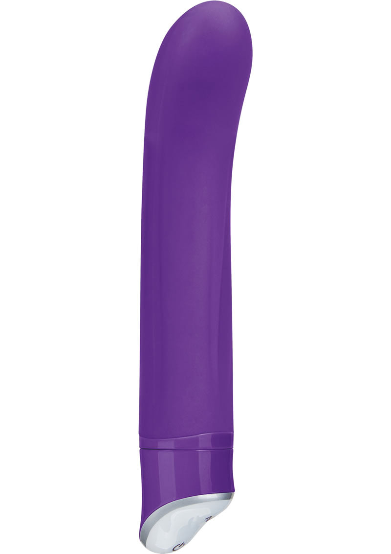 Vibrador de silicona para punto G Hustler, resistente al agua, morado, 7 pulgadas