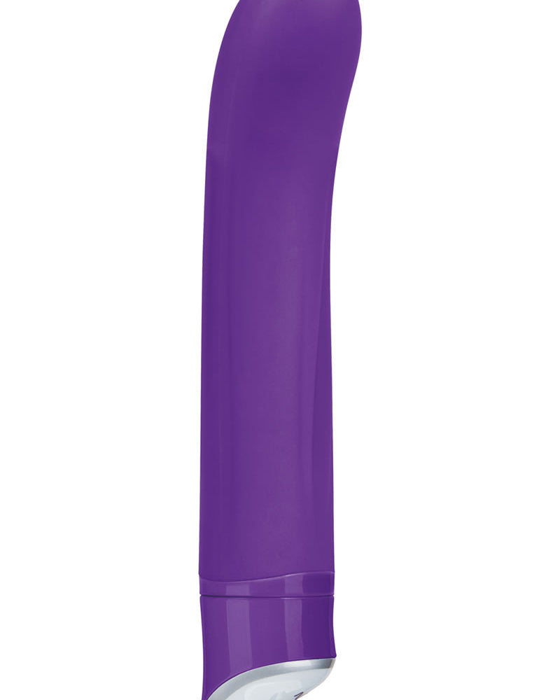 Vibrador de silicona para punto G Hustler, resistente al agua, morado, 7 pulgadas