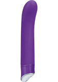 Vibrador de silicona para punto G Hustler, resistente al agua, morado, 7 pulgadas