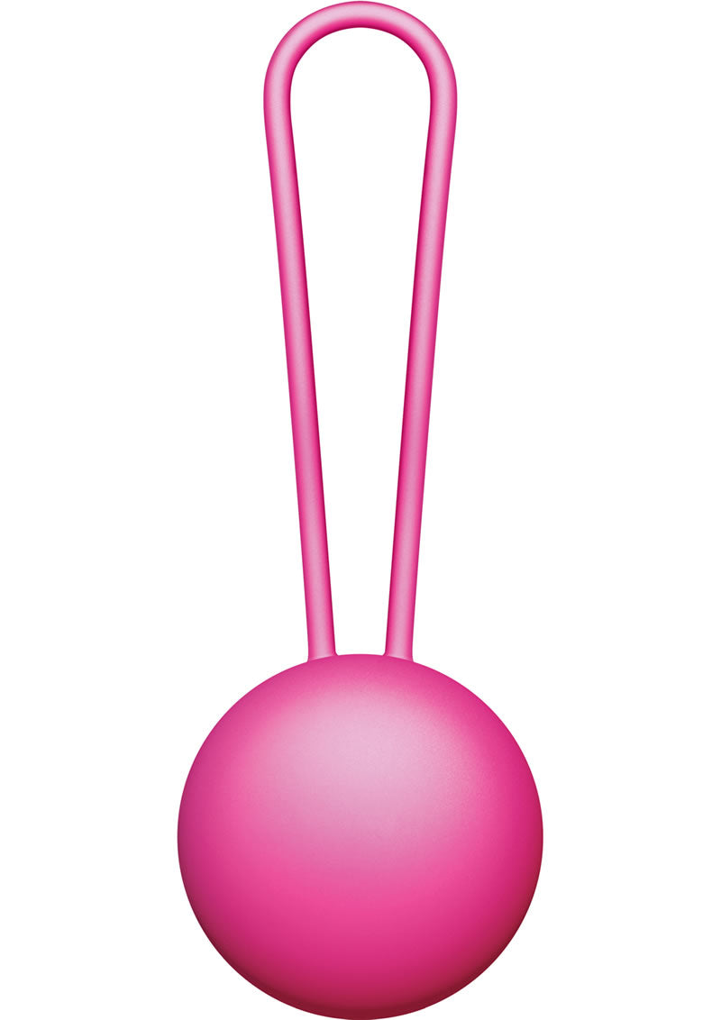 Vnew Weighted Kegel Toner Bola de silicona de nivel 1, color rosa, 1 onza