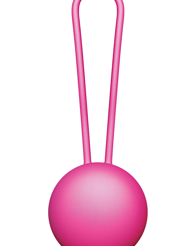Vnew Weighted Kegel Toner Bola de silicona de nivel 1, color rosa, 1 onza
