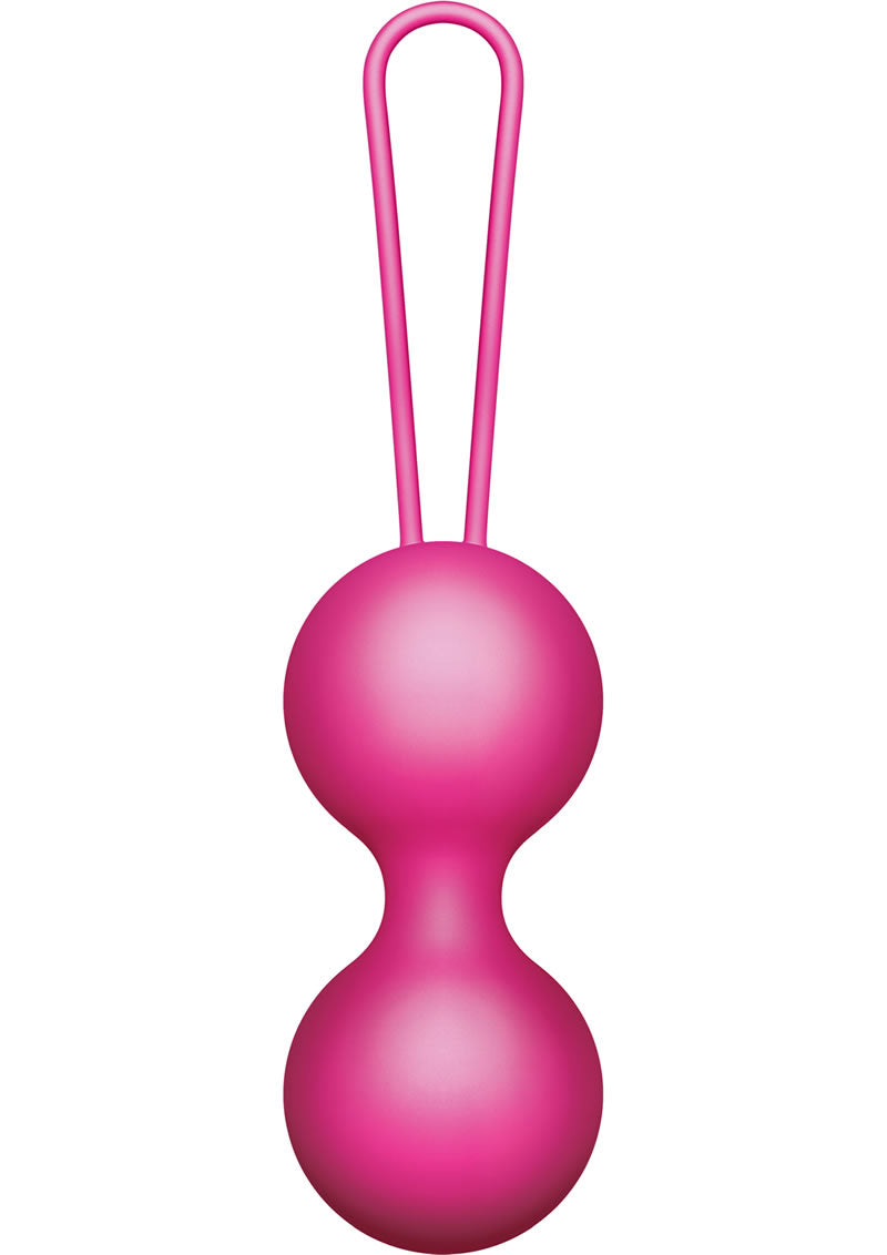 Vnew Weighted Kegel Toner - Bolas de silicona de nivel 2, color rosa, 2 onzas