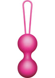 Vnew Weighted Kegel Toner - Bolas de silicona de nivel 2, color rosa, 2 onzas