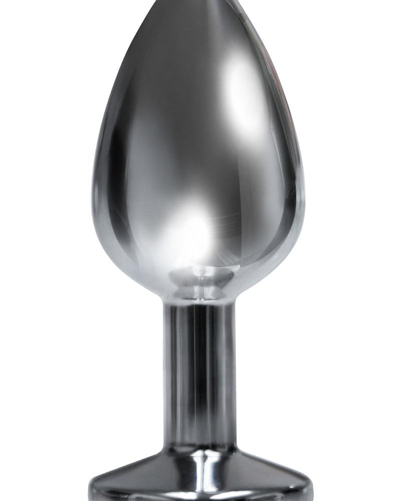 The Silver Starter Bejewled Anal Plug For First Timers Pink 2.8 Inch