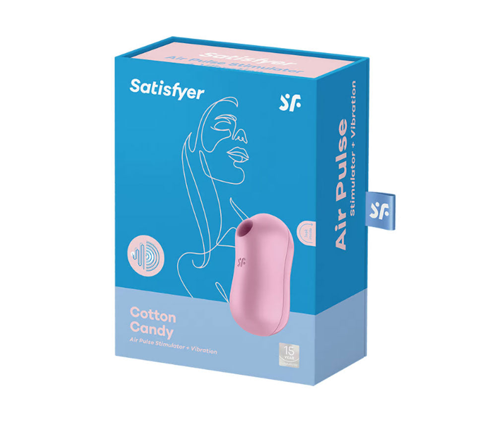 "Satisfyer Cotton Candy - Air Pulse Stimulator Plus Vibrator - Lilac SAT-J2018-U270-2"