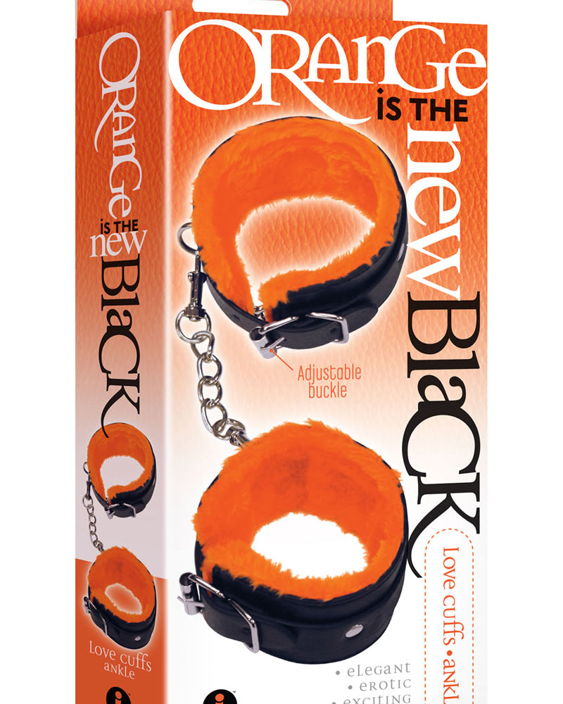 Esposas de tobillo ajustables con el mensaje Orange Is The New Black Furry Love
