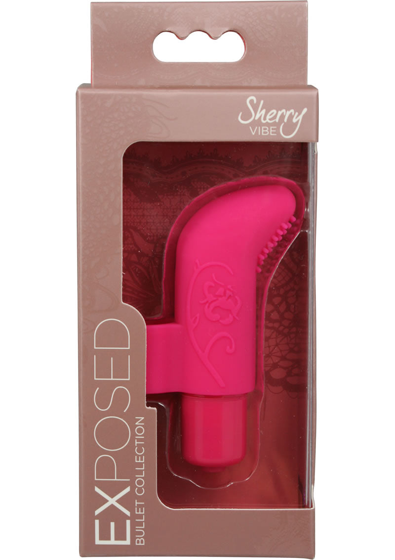 Exposed Sherry Silicone Vibe Bullet Raspberry 3.25 Inch