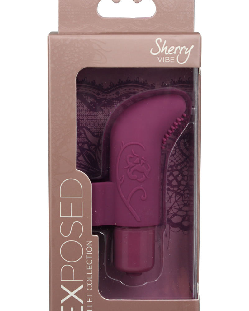 Exposed Sherry Silicone Vibe Bullet Plum 3 Inch