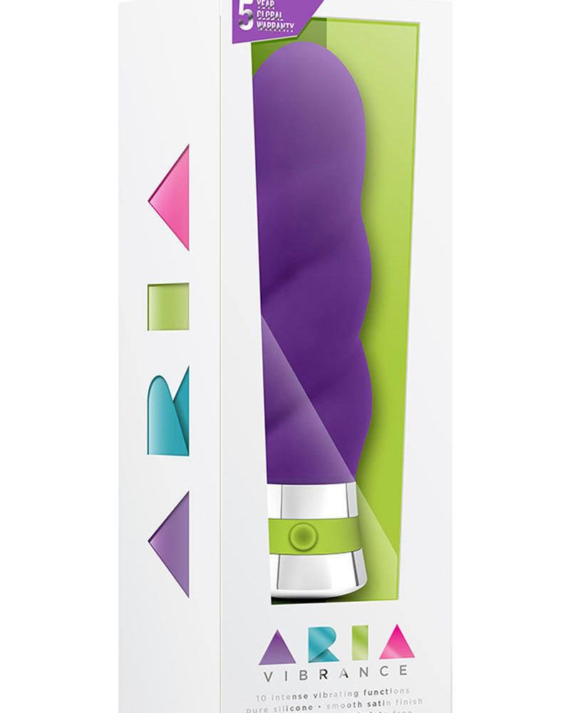 Aria Vibrance Silicone Vibe Waterproof Purple