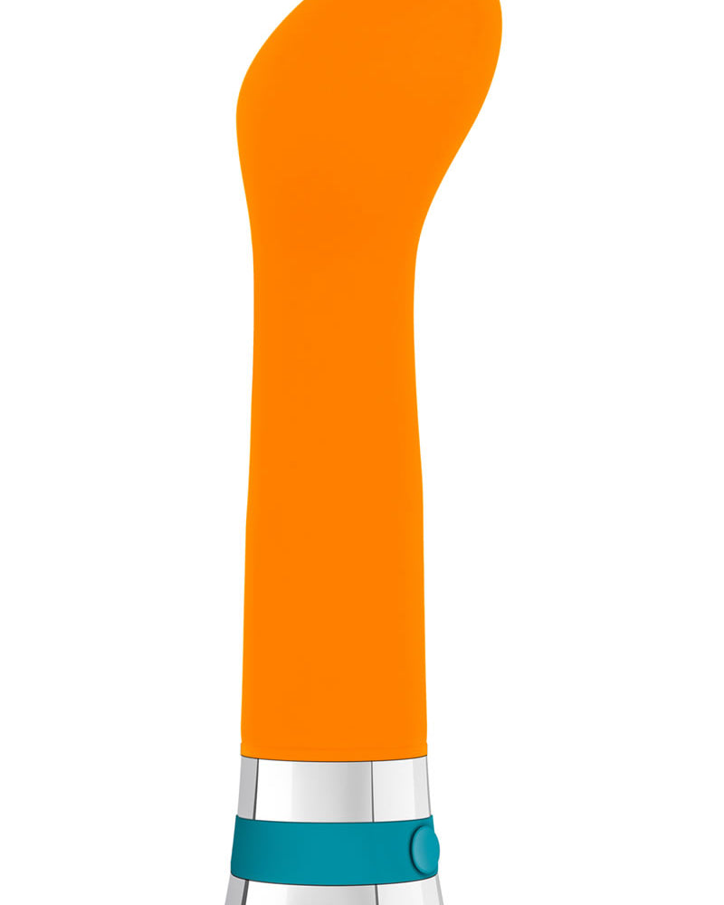 Vibrador de silicona Aria Hue G resistente al agua, color naranja, 6,5 pulgadas