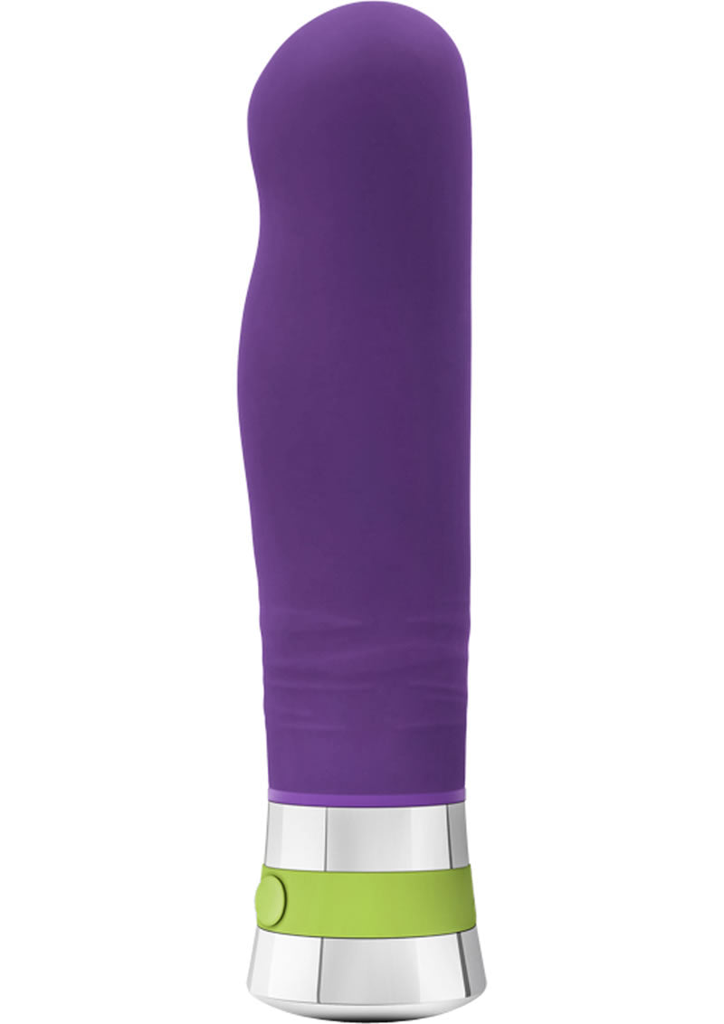 Aria Lucent Silicone Vibrator Waterproof Purple 6 Inch