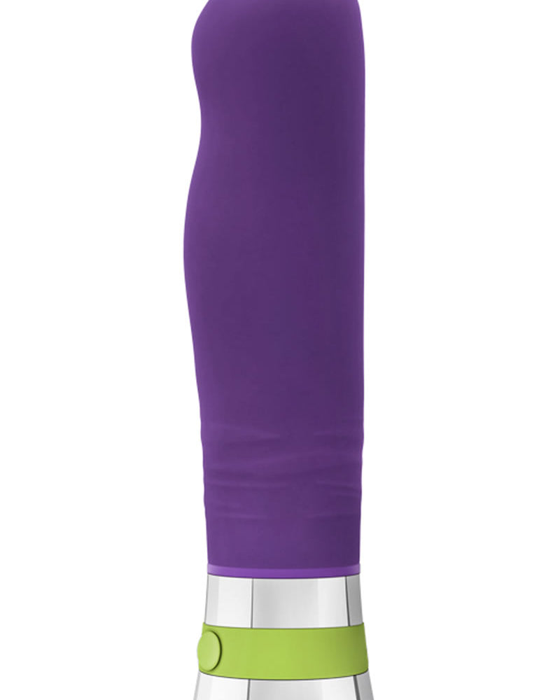 Vibrador de silicona Aria Lucent resistente al agua, morado, 6 pulgadas