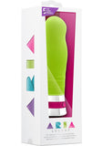 Aria Lucent Silicone Vibrator Waterproof Green 6 Inch