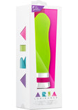 Aria Luminance Silicone Vibe Waterproof Green 6.25 Inch