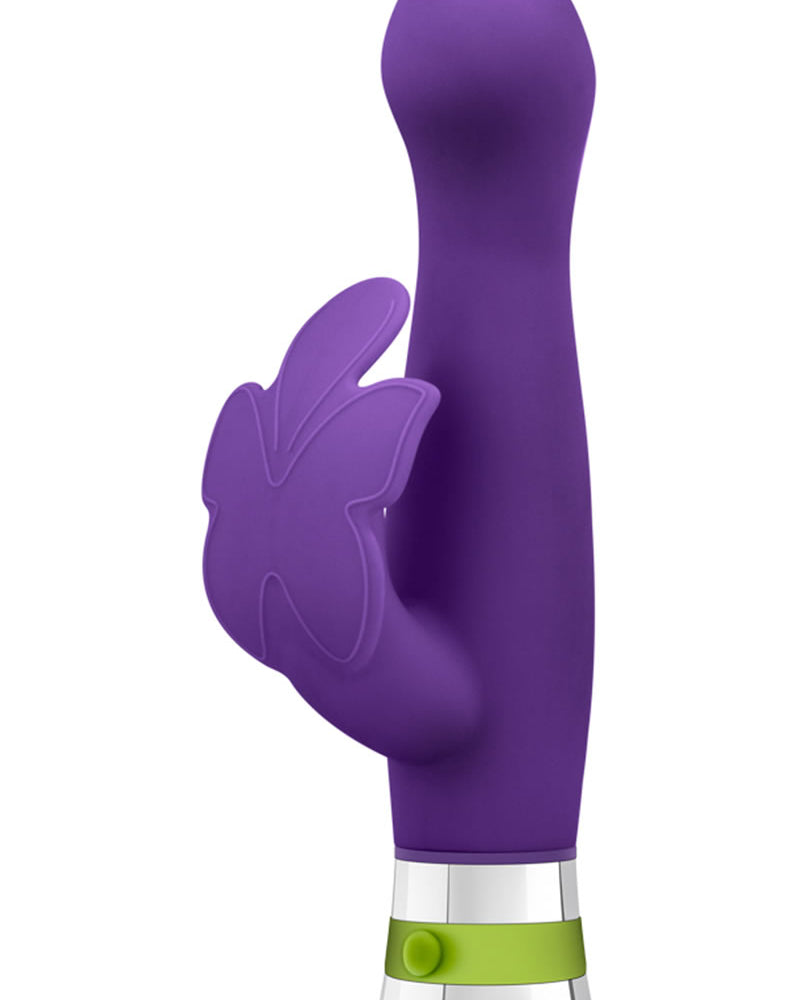 Aria Lotus Flutter Silicone Vibe Waterproof Purple 7.25 Inch