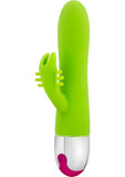 Aria Brilliant Silicone Rabbit Vibe Waterproof Green 7.75 Inch