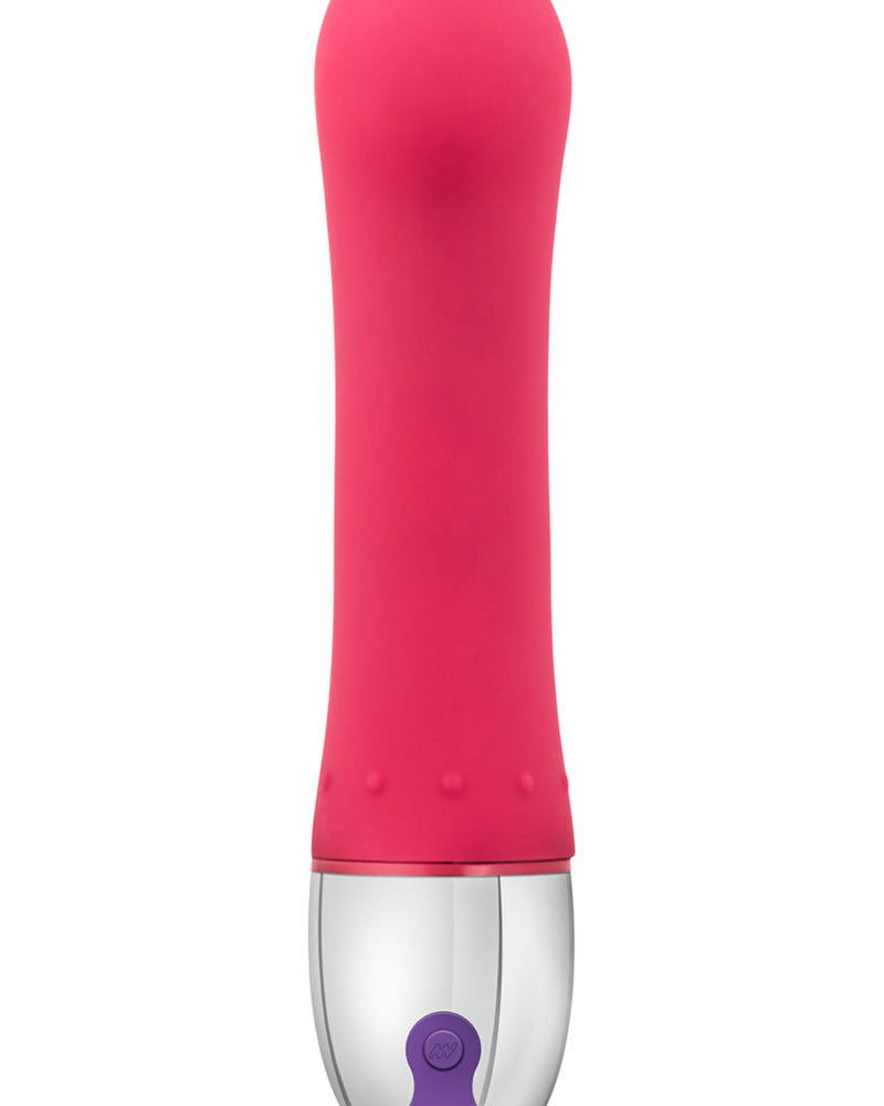 Vibrador de silicona para punto G Aria Vivacious, resistente al agua, color rosa, 7,5 pulgadas