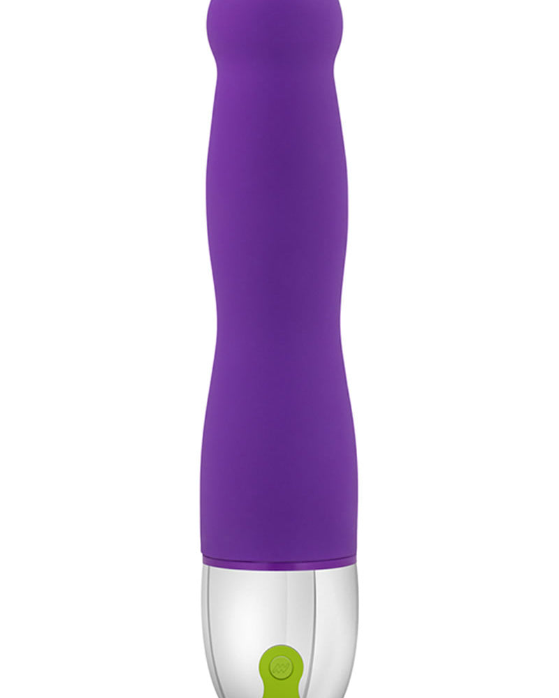 Vibrador de silicona Aria Energy resistente al agua, morado, 7,90 pulgadas