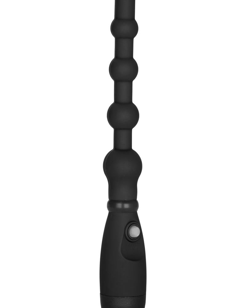Booty Call Booty Flexer Silicone Beaded Anal Probe Waterproof Black 5.75 Inch