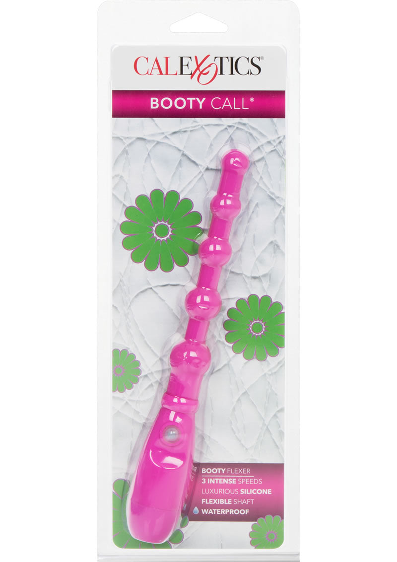 Booty Call Booty Flexer Silicone Beaded Anal Probe Waterproof Pink 5.75 Inch