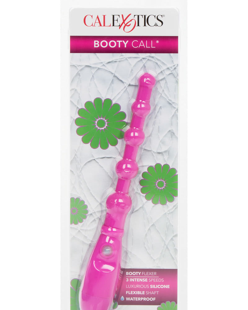 Booty Call Booty Flexer Silicone Beaded Anal Probe Waterproof Pink 5.75 Inch