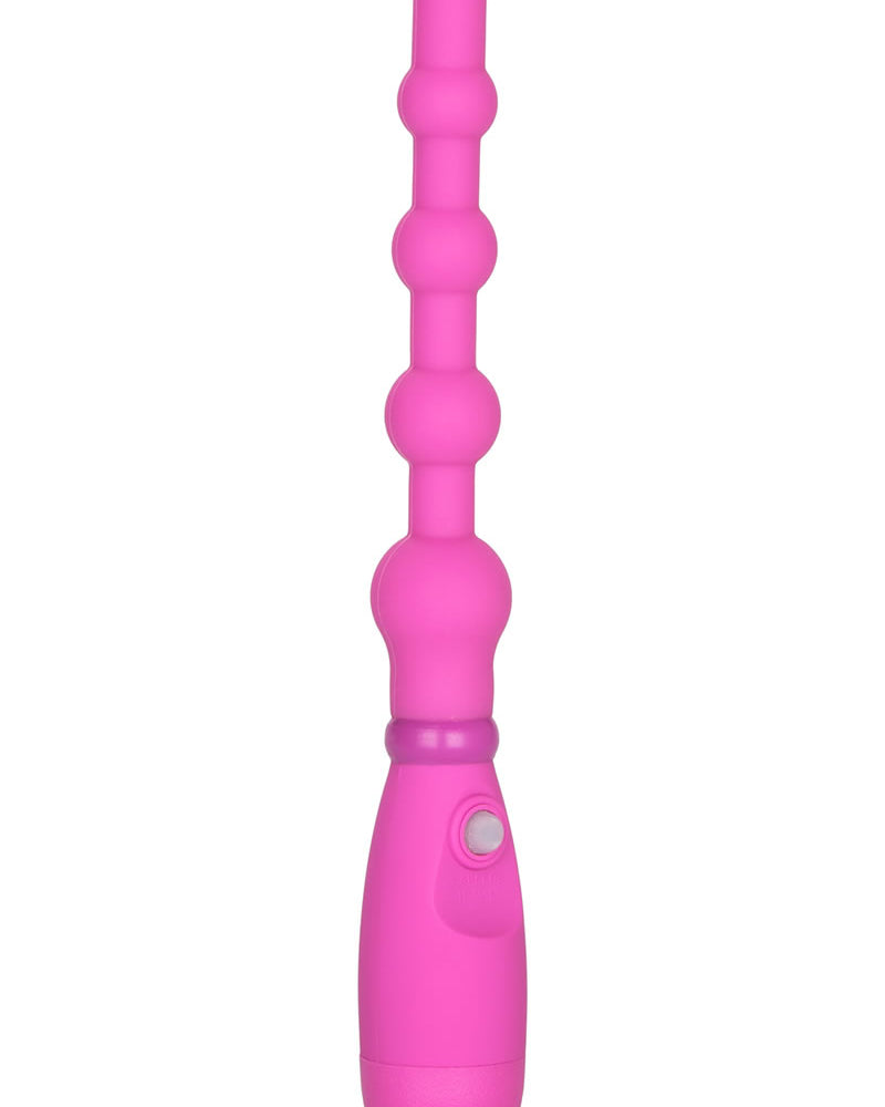 Booty Call Booty Flexer Silicone Beaded Anal Probe Waterproof Pink 5.75 Inch
