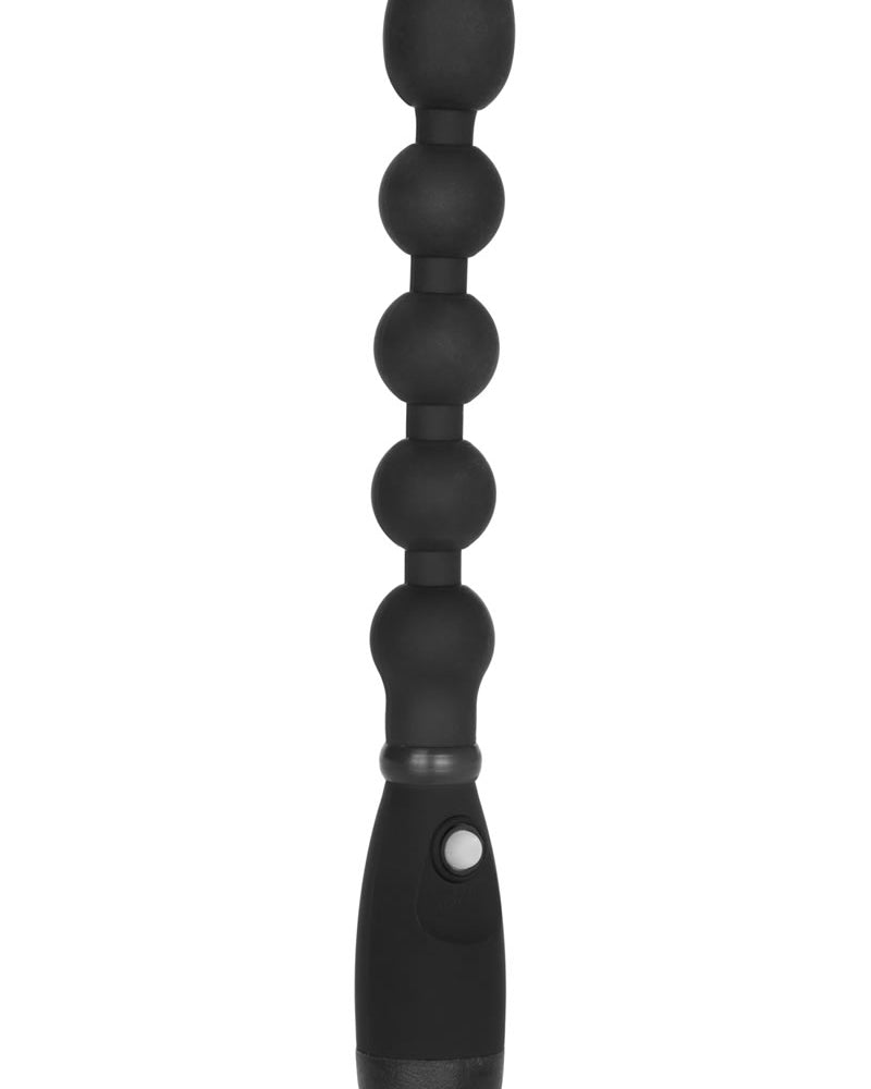 Booty Call Booty Bender Silicone Beaded Anal Probe Waterproof Black 7 Inch