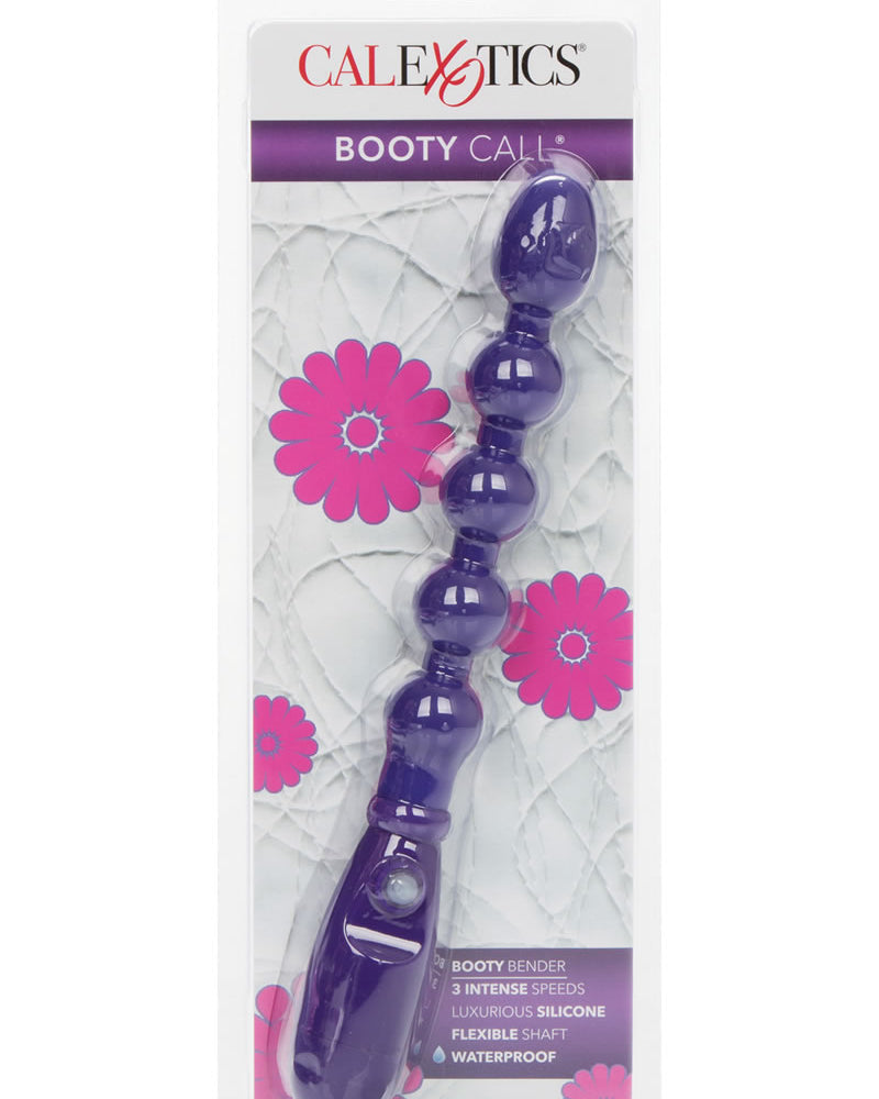 Booty Call Booty Bender Silicone Beaded Anal Probe Waterproof Purple 7 Inch