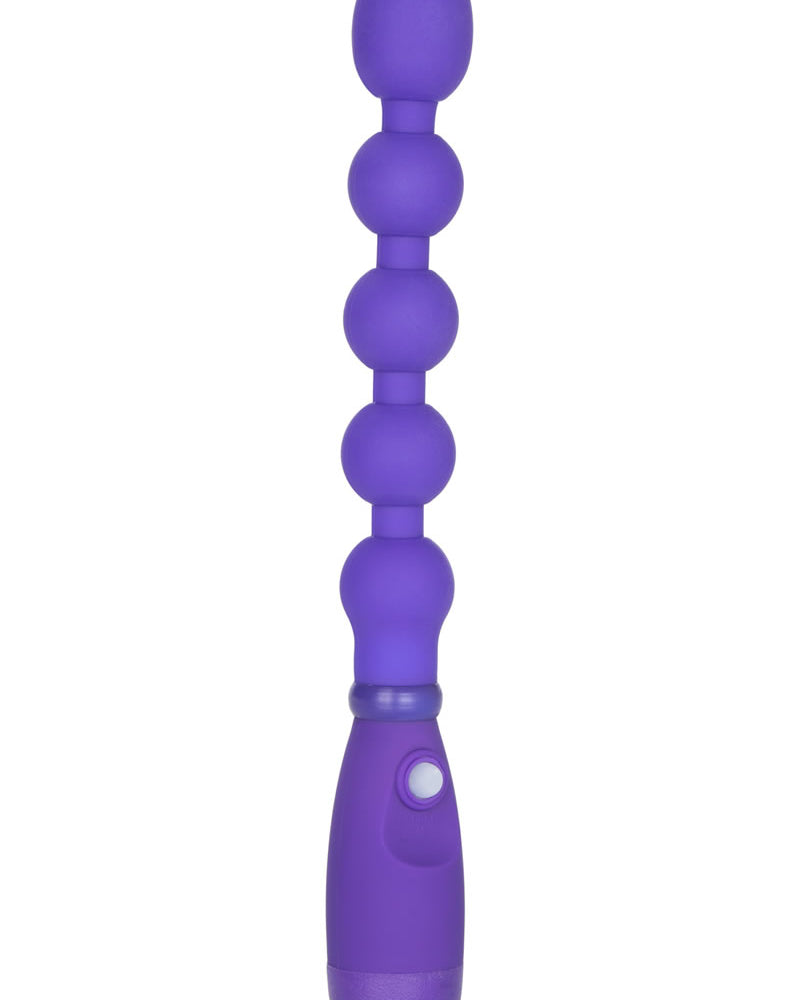 Booty Call Booty Bender Silicone Beaded Anal Probe Waterproof Purple 7 Inch