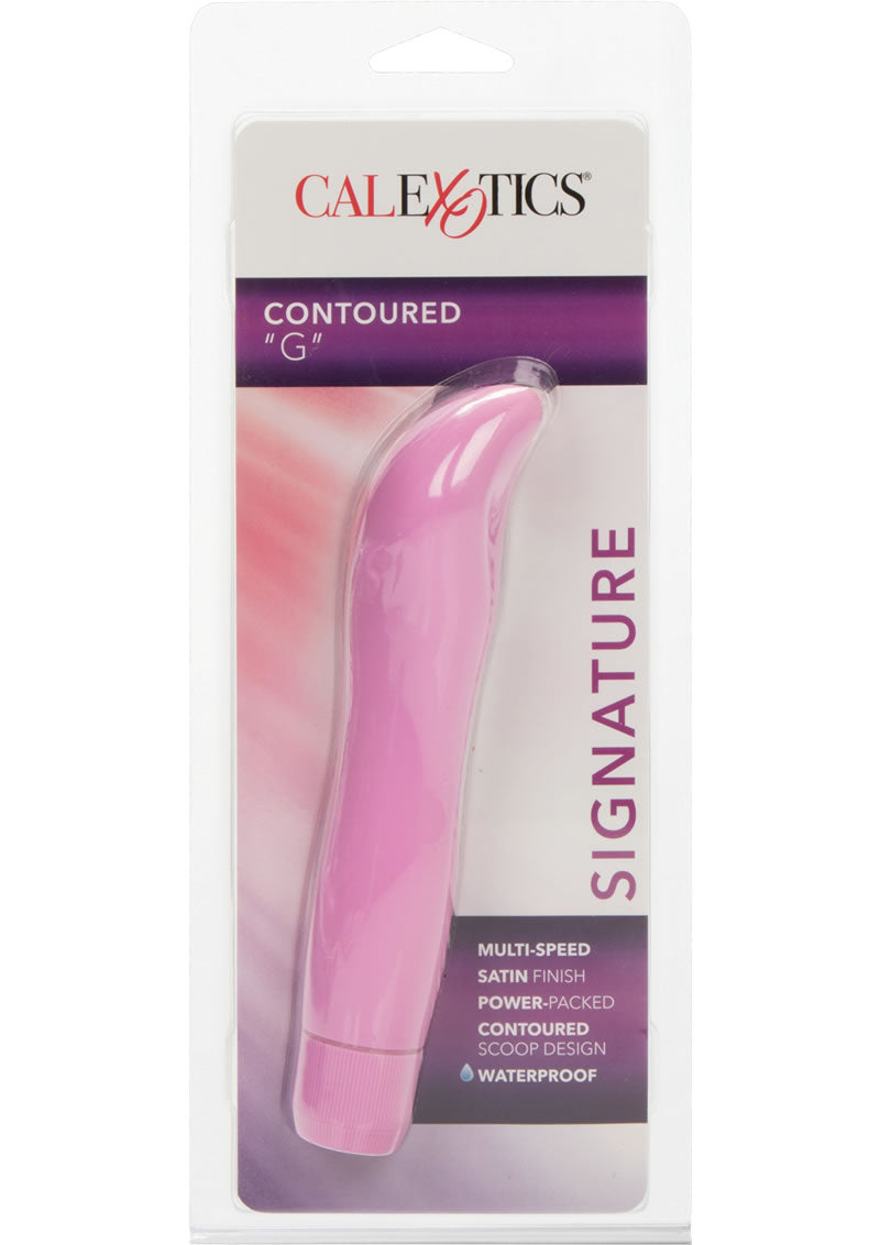 Vibrador G Vibe Signature Contoured Waterproof de 6 pulgadas en color rosa