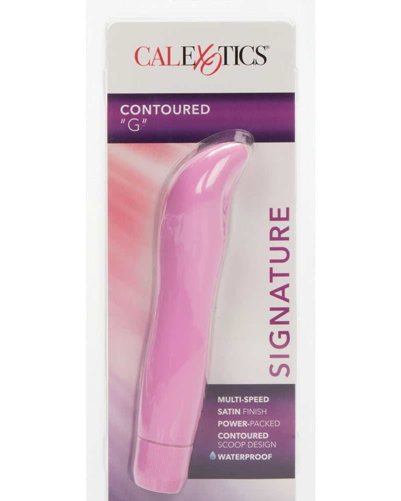 Vibrador G Vibe Signature Contoured Waterproof de 6 pulgadas en color rosa