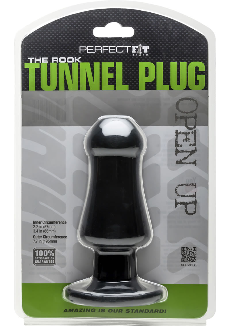 Perfect Fit The Rook Tunnal Plug Black